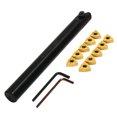 thumbnail image 1 of fastboy S20R-MWLNR08 20mm Lathe Turning Tool Holder Boring Bar 10pcs WNMG0804 Inserts and 2pcs Spanner, 1 of 8