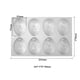 thumbnail image 2 of Molde De Silicona Para Pasteles De 8 Cavidades, Molde Con Forma De Huevo, Molde Para Hornear Antiadherente Para Diy, Mousse De Gelatina Para Pasteles De Chocolate Yuarrent HA037692-00, 2 of 6