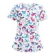 thumbnail image 5 of Camiseta con cuello en V, lavable a máquina, elegante, estampado de animales, duradera, cómoda de llevar, disfraz de enfermera, uniforme de enfermería corazón blanco, 5 of 9