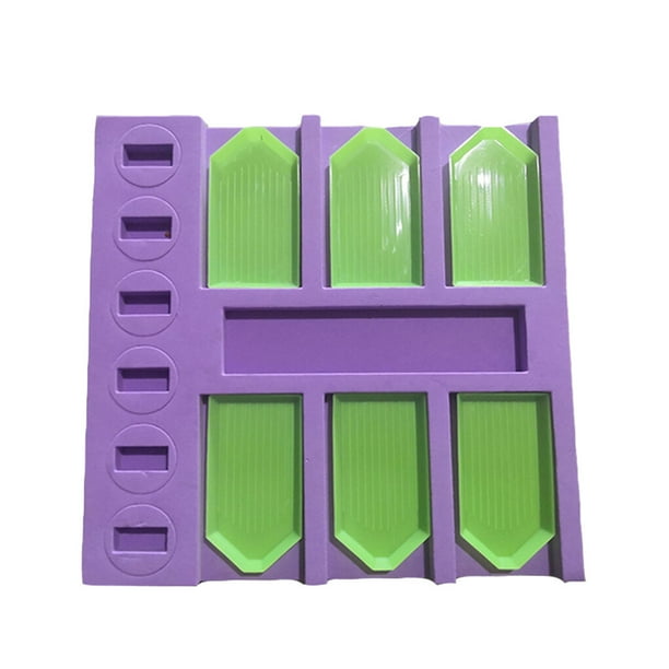 Bewildely Organizador de bandeja de taladro para pintura de diamantes con 6 bandejas de taladro, soporte de accesorios de pintura para funda de Artesanía