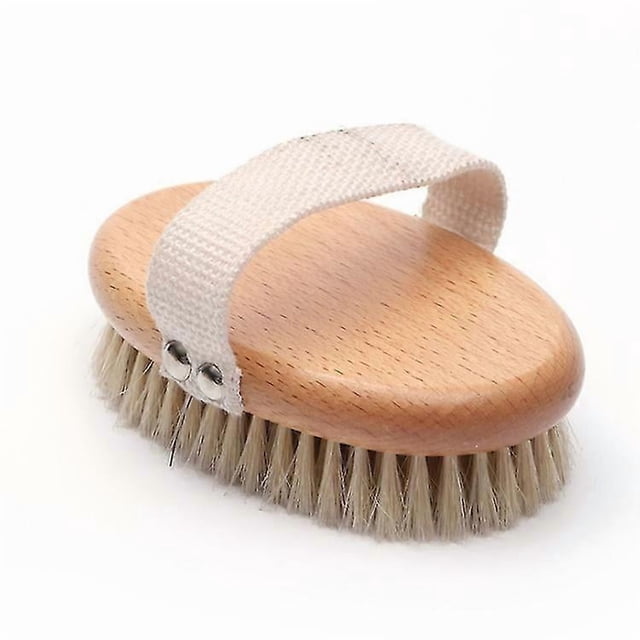 Body Dry Brush Soft Hair Skin Massage Brush Thin Thigh Pure Bristle Body Dry Brush Dead Skin Exfoliation