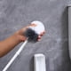 thumbnail image 5 of Artículos de limpieza, barrido, cepillo de inodoro con cerdas duras, kit de cepillo para inodoro, cepillo limpiador de inodoro moderno y compacto, cerdas de mango largo para baño, cepillo de baño, 5 of 7