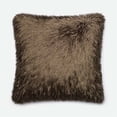 thumbnail image 2 of Loloi 1'10" x 1'10" Coussin en Poly en Brun, 2 of 2