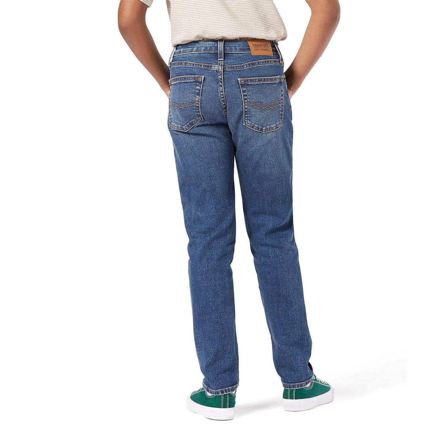 Levi Strauss Signature Boys' Taper Fit Jeans