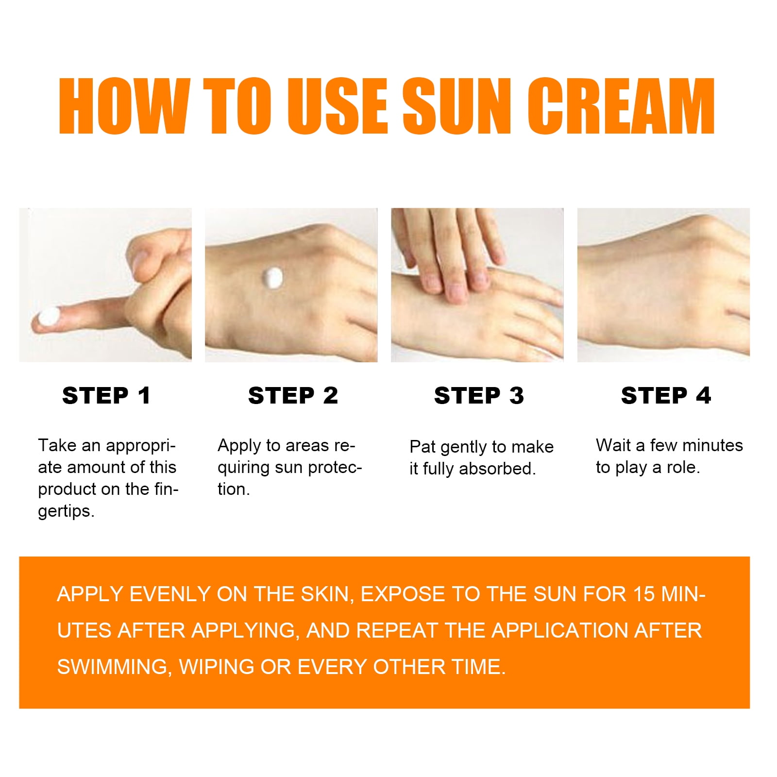 Alvantor Sunscreen Protective Cream SPF 50 for Face Body Moisturizer Physical Sunblock Non-Greasy No White Cast Summer Refresh, 1.4oz