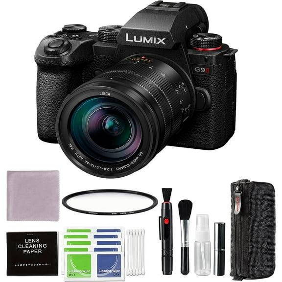 Panasonic Lumix G9 II Mirrorless Camera with 12-60mm f/2.8-4 Lens with Pixel Connection Advanced Accessories and Travel Bundle | DC-G9M2LK | Panasonic Lumix G9 II