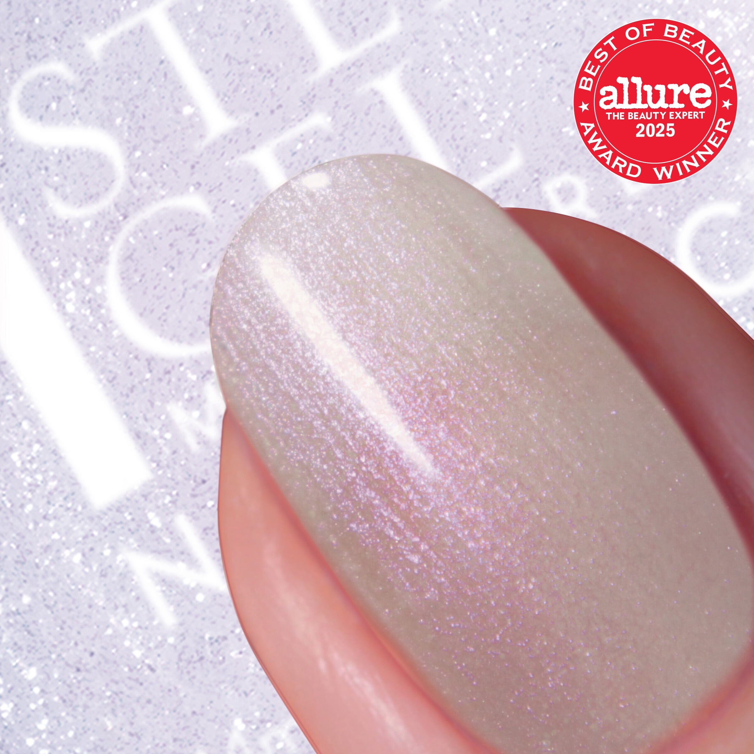 Nails.INC, It's Topless Gel-Like Nail Polish, 4-in-1 Base Coat, Treatment, Color & Top Coat, Halle, Lilac Shimmer, 0.47 oz