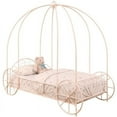 thumbnail image 1 of Coaster Massi Traditional Twin Metal Canopy Bed in Powder Pink, 1 of 2