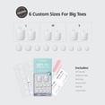 thumbnail image 5 of BTArtbox Press On Toenails - lvory White, Square, 2-Week Wear, Easy-to-Apply, 30 Count All-in-One Kit, 5 of 8