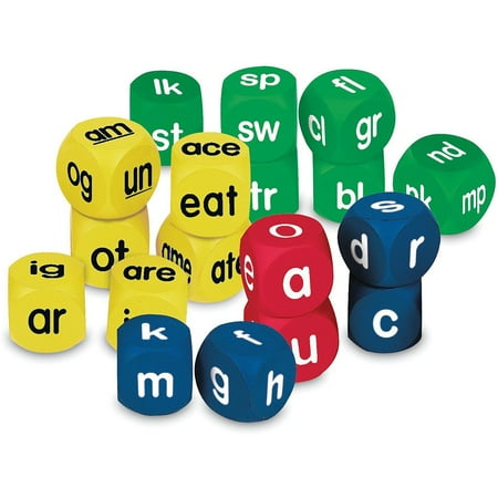 UPC: 0765023085891 | Learning Resources Soft Foam Phonics Cubes Class Set Set of 18