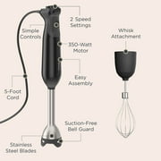Vitamix 2-Speed Immersion Blender + Whisk Attachment, Black
