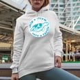 thumbnail image 2 of Skip a Straw, Save a Turtle, Earth Day & Environmentalist Art Merch Gift, White Hooded Sweatshirt or Hoodie, Small, 2 of 5