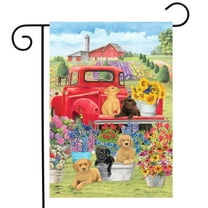 Briarwood Lane Spring Day Puppies Garden Flag