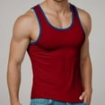 thumbnail image 2 of Gibobby Men's Cotton A-Shirt White Tank Top Undershirts Tank Tops Men Tank Tops Men Muscle(XXXL,Red), 2 of 6