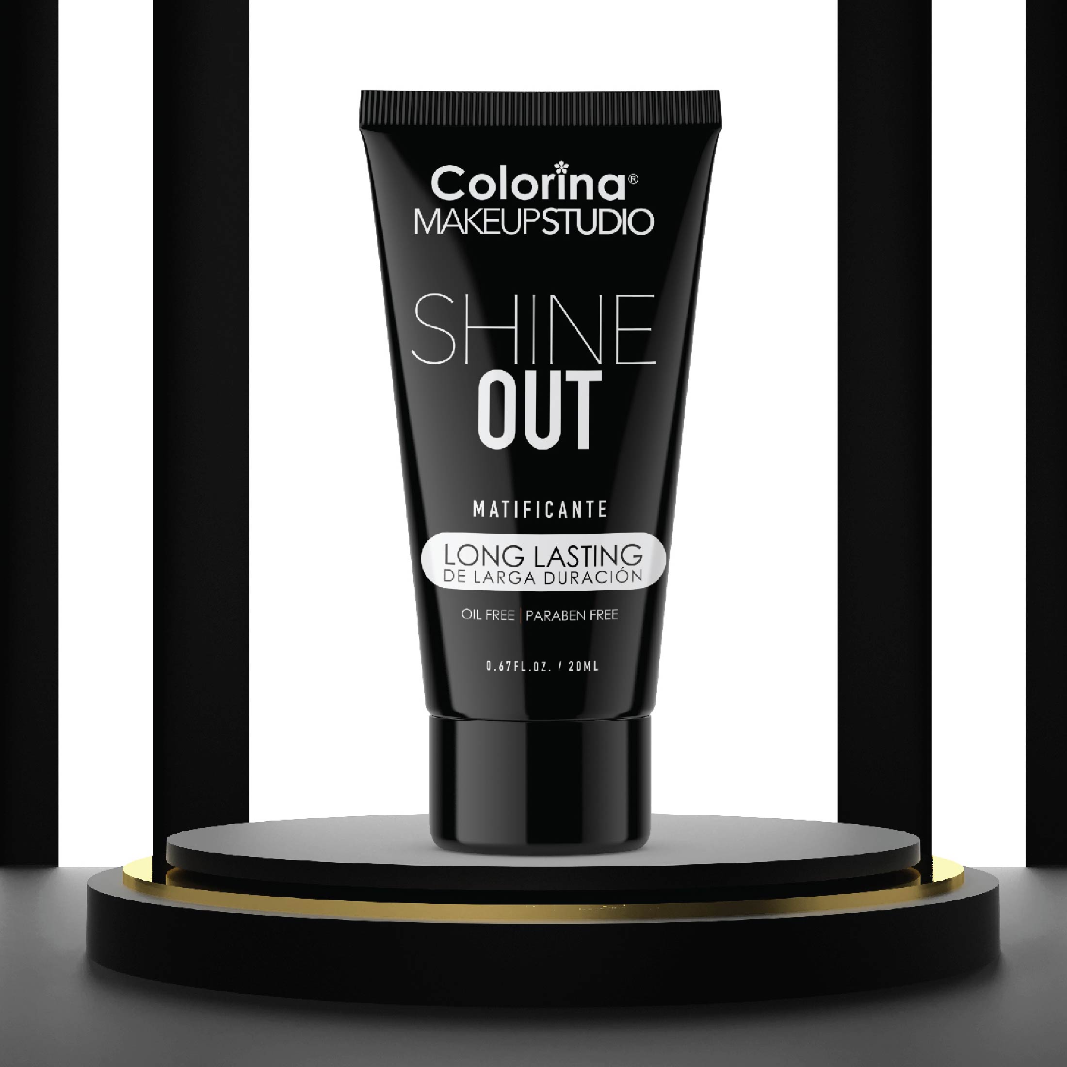 Colorina Makeup Studio Long Lasting Oil Free Paraben Free Shine Out Primer 1.02 oz