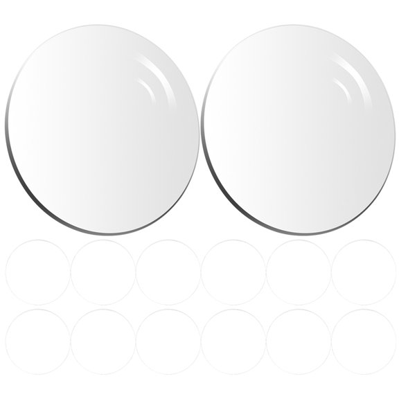 NUTEDOM 50pcs 10cm Clear Acrylic Cake Discs for Decorating