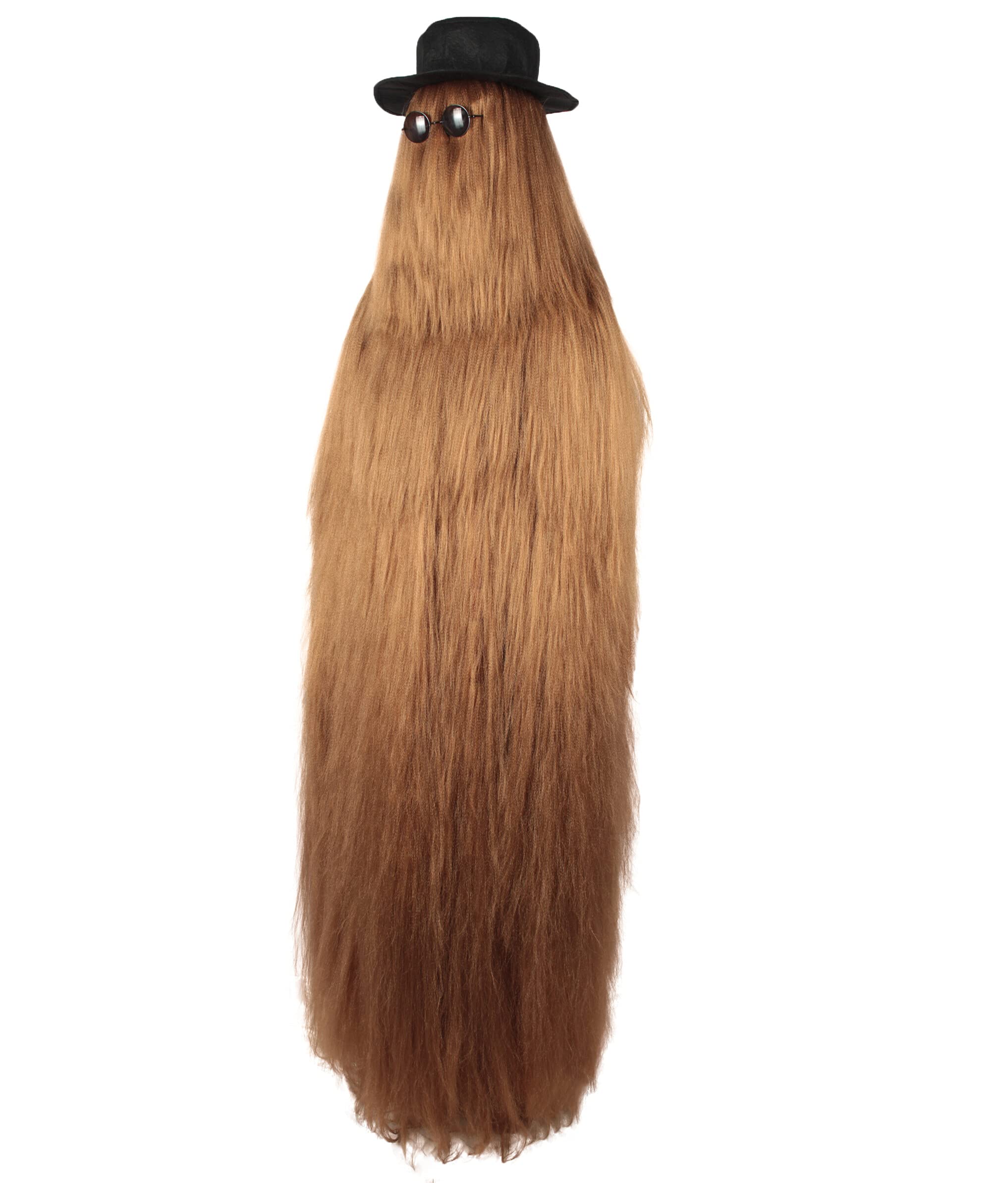 HPO Adult Unisex Cousin Itt Addams Family Dapper Creature Monster Halloween Costume, Synthetic Fiber, Brown - image 5 of 9