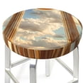 thumbnail image 6 of Cauagu Golden Drapes Pillars Clouds Print Round Stool Covers,Seat Cushion for Round Bar Stool Chair Seat Cover for Bar Round Chair Fits for 12/13/14in Bar Stool Cushion, 6 of 7