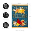 thumbnail image 2 of Autumn Songbirds Garden Flag 2 Sided Fall Leaves, 2 of 5