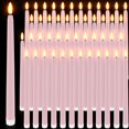 thumbnail image 1 of Velas cónicas sin llama Handepo Realistic, 28 cm, 48 unidades, color rosa, 1 of 7