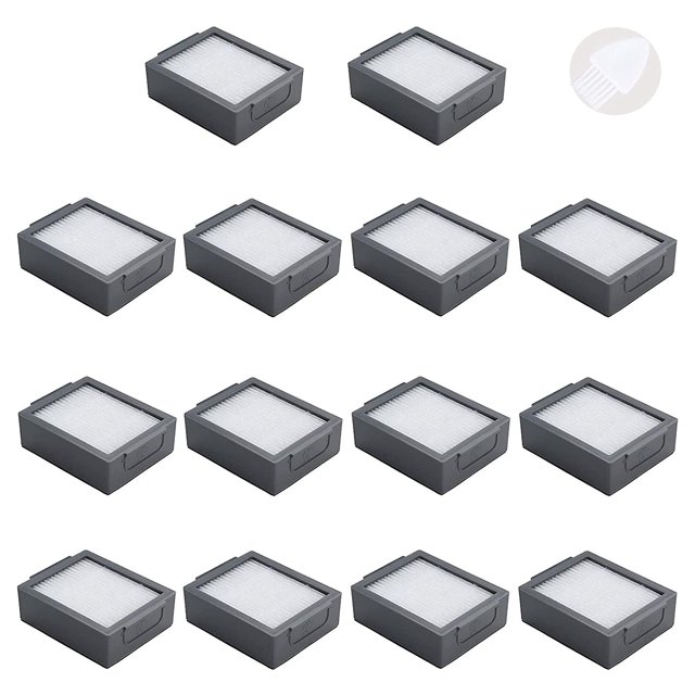 Reemplazo de robots de barrido Paquete de 14 filtros de repuesto compatibles con Irobot Roomba E Series E5