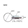 thumbnail image 1 of Stainless Steel Retractable Spring Plungers (2PCS) for Industrial Applications, 1 of 5