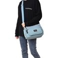 thumbnail image 2 of PULLIMORE Water-Resistant Nylon Crossbody Bag - Large Capacity Shoulder Purse with 8 Pockets(Blue), 2 of 7