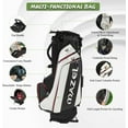 thumbnail image 5 of MAZEL Golf Bags for Men & Women,14-Way Golf Stand Bag with Rain Hood | Leather Waterproof Golf Clubs Bag | Dual Shoulder Straps |Full Length Stand Legs, 5 of 6