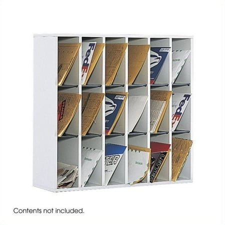 - Scranton & Co Wood 18 Compartment Mail Organizer