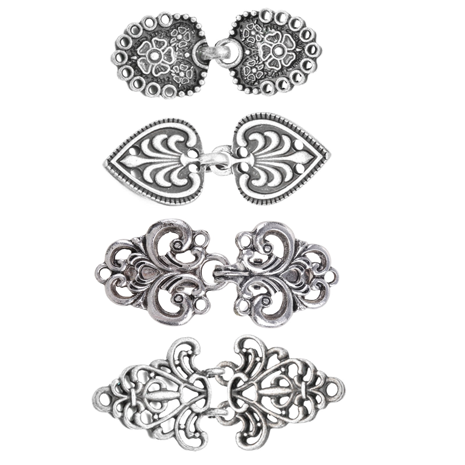 4 Pcs Vintage Jewelry Women Sweater Dress Clips Cardigan Clip Retro Shirt Brooch