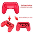 thumbnail image 5 of 2 Pcs Game Joycon-compatible Handle Grip Gaming Console Stand Controller Holder for Nintendo Switch Dual Double Players Game(White), 5 of 8