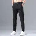 thumbnail image 5 of Pantalones de verano finos para hombre, pantalones casuales rectos para hombre, pantalones clásicos a rayas de talla grande, moda 2024, nuevos en oferta de poliéster de alta calidad, 5 of 5