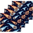 thumbnail image 2 of Coolnut 4PCS Cute Galaxy Space Planet Stars Towels Cotton Washcloths Set,Quick Drying & Absorbent Soft Bathroom Hand Towel Lightweight & Portable Fingertip Towel Decor Gift, 2 of 7