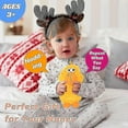 thumbnail image 4 of Talking Chick Repeating What You Say Chick Nodding Electric Interactive Animation Toy, Yellow, 7" Banmo, 4 of 4