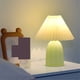 thumbnail image 5 of Lámpara de mesa retro plisada de cerámica for dormitorio, estudio y mesita de noche., 5 of 6