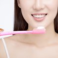 thumbnail image 3 of 12pcs Practical Manual Toothbrush Hard Bristles Toothbrush for Adult Teeth Stain Cleaning (Random Color), 3 of 5