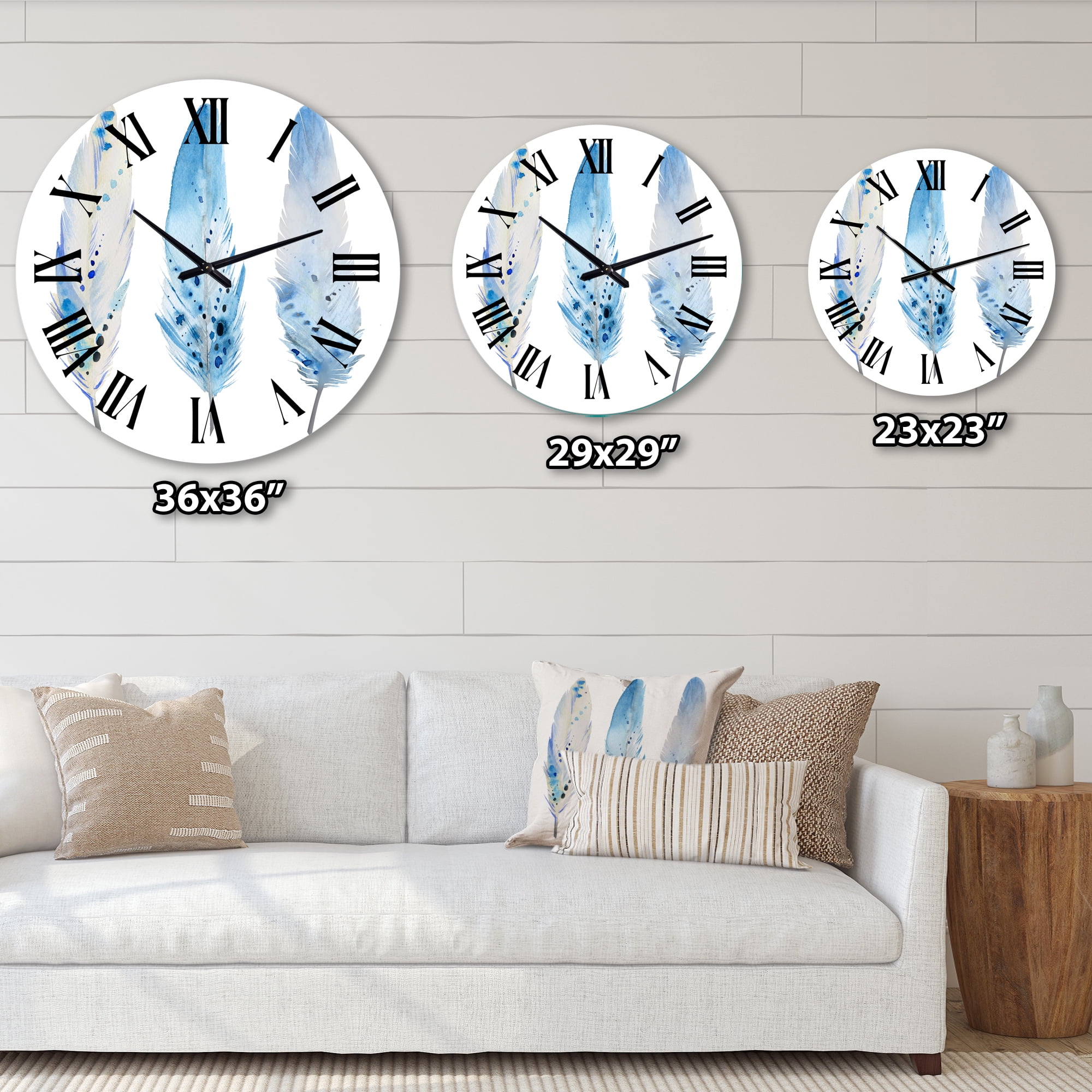 Designart 1 in Quartz Wall Clock
