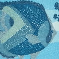 thumbnail image 3 of Outdoor Embroidered Fish Pillow Cover, 3 of 4