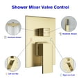 thumbnail image 4 of Kichae 10"Rain Shower Head with Handheld Wall Mount Gold Shower System High Pressure Balance Valve, 4 of 6