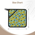 thumbnail image 2 of 1 PCS Pot Holders for Kitchen - Heat Resistant Silicone Pot Holders with Hanging Loop, Lemon print Non Slip Oven Hot Pads, Potholders for Decor Baking Cooking Kitchen, 2 of 6