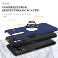 thumbnail image 3 of JTCASES for Samsung Galaxy A22 5G Case, Car Mount Bracket 2-layer Hybird Shockproof PC TPU Anti-fall Slim Fit Lightweight Magnetic Cover for Samsung Galaxy A22 5G（6.6" 2021) - Blue, 3 of 7