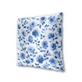 thumbnail image 3 of Blue Petals Leaves Elegant Syle Throw Pillow Covers Pillowcases 20 x 20 Inch Home Decor 2 Packs for Bedroom Sofa, 3 of 6