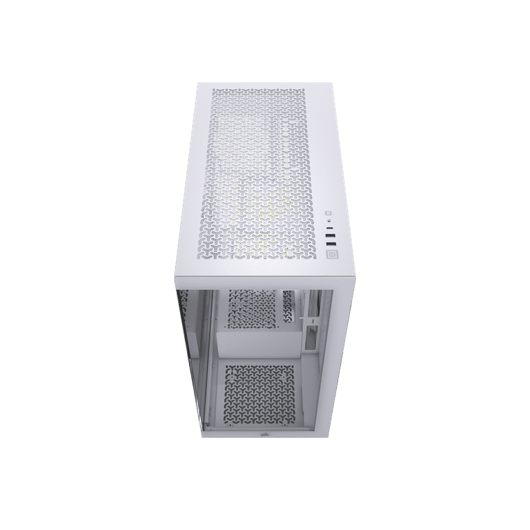 CORSAIR 3500X Tempered Glass Mid-Tower PC Case, White – No Fans