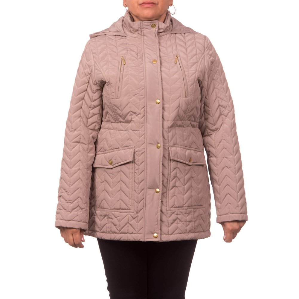 ONLINE Women's Midweight Chevron Quilt Hooded Anorak