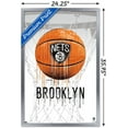 thumbnail image 2 of NBA Brooklyn Nets - Drip Basketball 21 Wall Poster, 22.375" x 34", Framed, 2 of 3