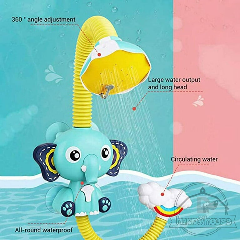 Bath Toys for Kids Electric Elephant Animal Sucker BaBy Bath Toys Spray  Water Toys for Kids Outside Pool Bathtub Toys Sprinkler