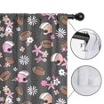 thumbnail image 4 of Blackout Kids Curtains,Gray Football and Flowers Pattern Childrens Insulated Curtains Set Of 2,Bedroom Essentials,Toddler Room Decor 52"x63", 4 of 5