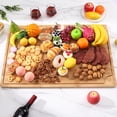 thumbnail image 7 of Yeshouse Extra Large Bamboo Cutting Board for Kitchen, Wooden Cutting Board for Kitchen, with Juice Groove and Handles, Over Sink Chopping Board for Meat, Vegetables, Turkey Carving, 7 of 7