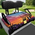 thumbnail image 4 of XYZCANDO Desert Cactus Sunset 2-Seater Golf Cart Seat Cover with 4 Pockets - Non-slip Washable Universal Accessory for Golf Lovers, 4 of 8