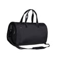 thumbnail image 4 of Bolsa de lona para ropa con compartimento para zapatos, para llevar durante la noche, de gran capacidad, para hombres Poliéster marrón, 4 of 9